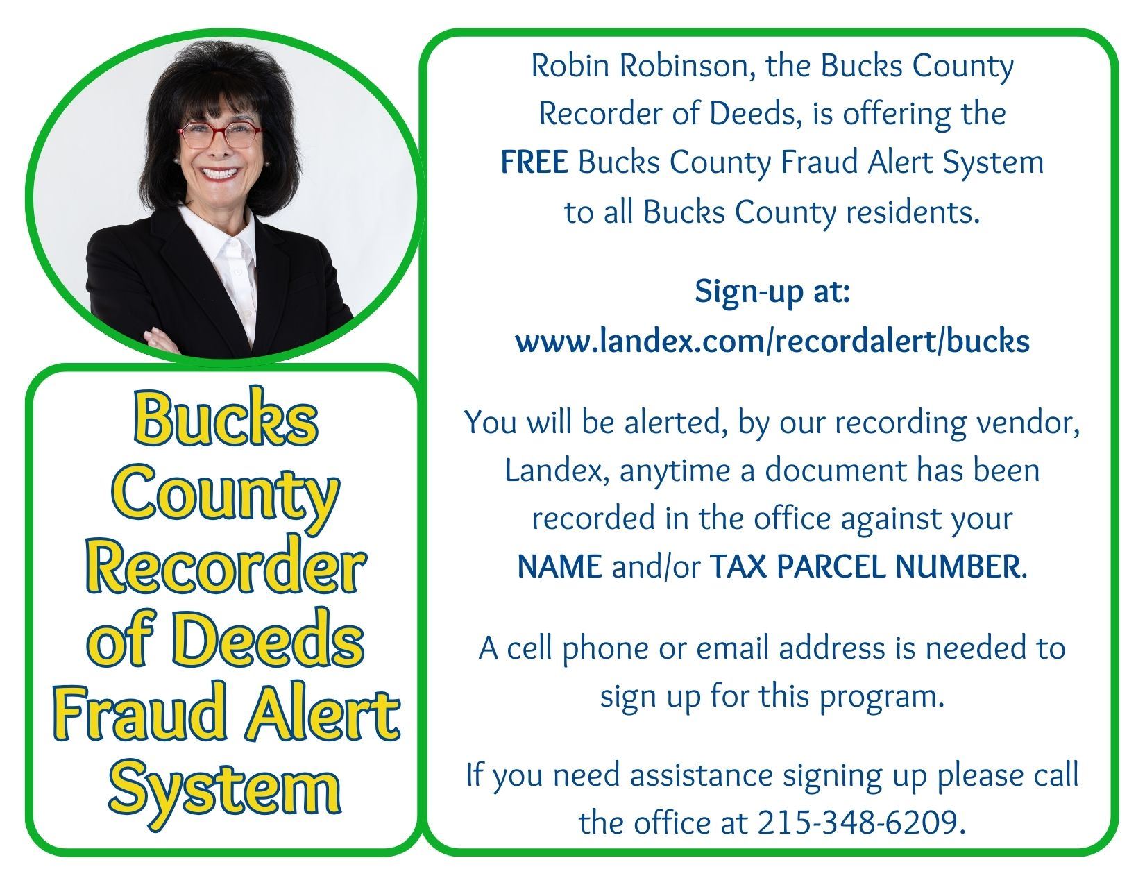 Sign-up for Fraud Alerts- Recorder of Deeds!