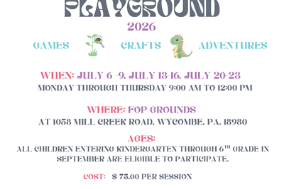 Registration now open for Summer Playground Camp! Sign up today!